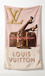LV Luxury Lifestyle Blanket Iconic LV Monogram Throw 023